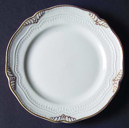 Dupleix Gold Bread & Butter Plate