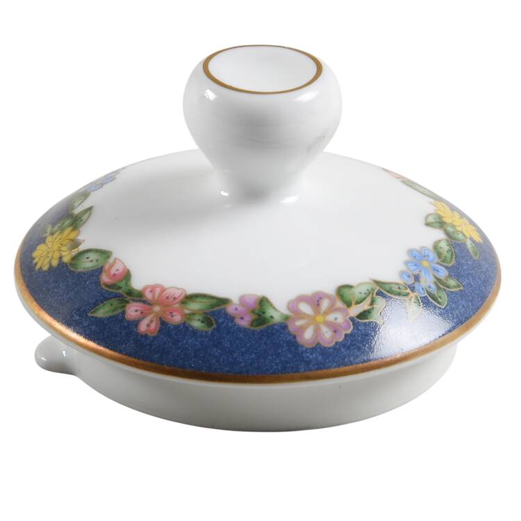 Fiorini Bleu (No Gold Outlined Flowers) Lid for Coffee Pot
