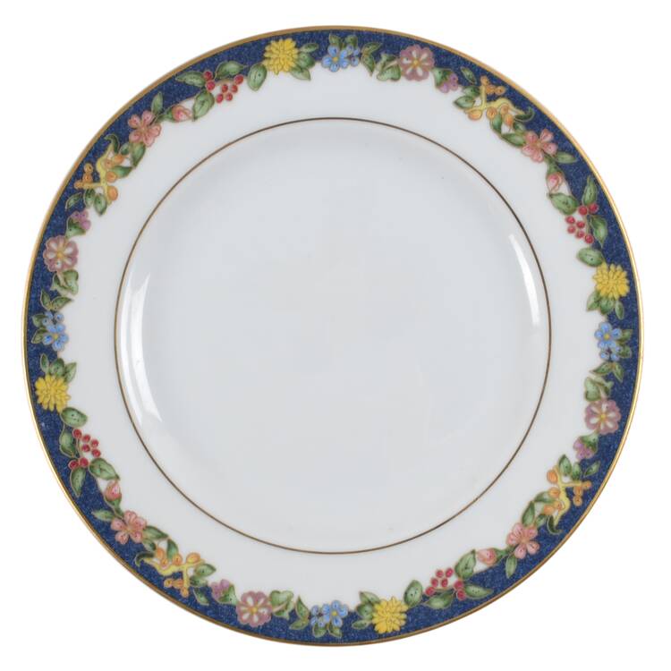 Fiorini Bleu (No Gold Outlined Flowers) Bread & Butter Plate