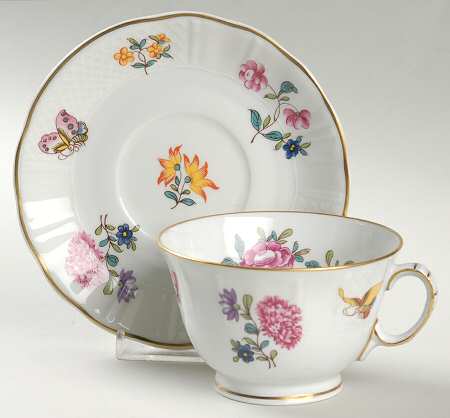 Fleurs Des Indes Footed Cup & Saucer Set
