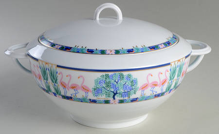Flamants Roses Tureen &  Lid