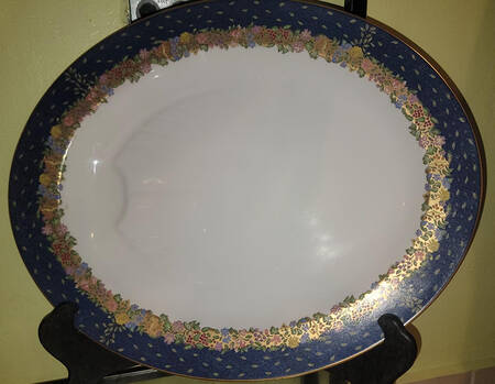 Frutti Fiori 17" Oval Serving Platter