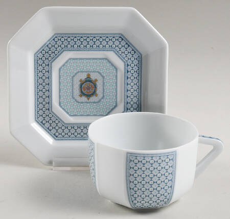 Galapagos Flat Cup & Saucer Set by Bernardaud