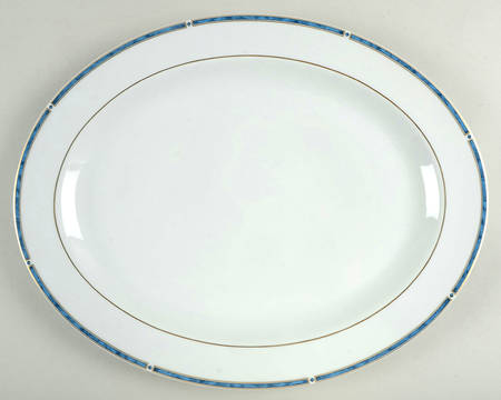 Gemme Bleu 15" Oval Serving Platter
