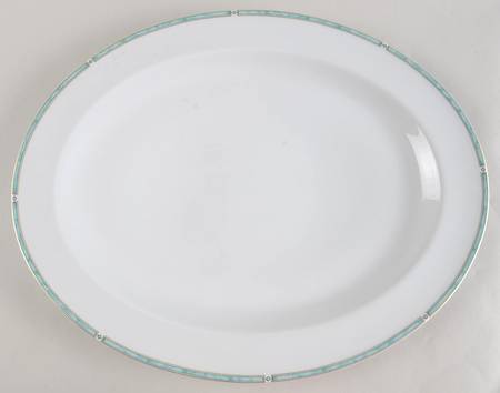 Gemme Green 15" Oval Serving Platter