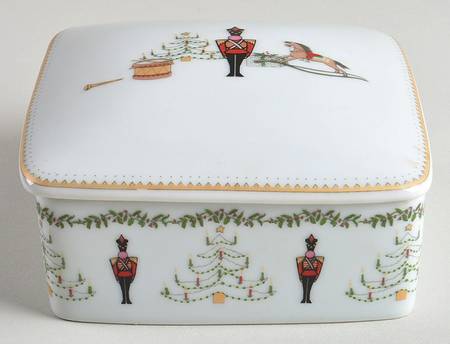 Grenadiers Square Box with Lid by Bernardaud
