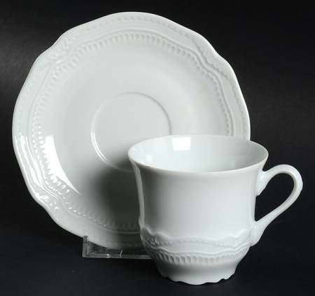 Harcourt Flat Cup & Saucer Set