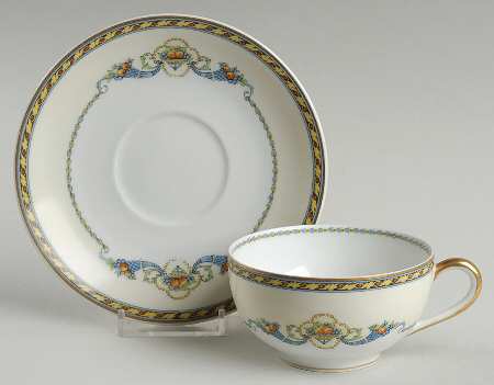 Horn of Plenty Flat Cup & Saucer Set