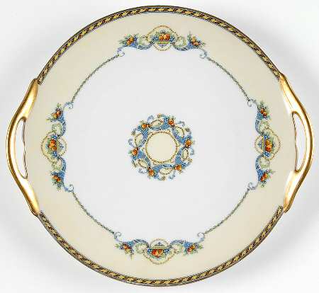 Horn of Plenty Handled Cake Plate