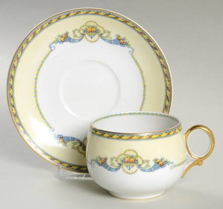Horn of Plenty Flat Cup & Saucer Set