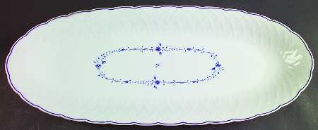 Hortense Blue (Blue Trim) Fish Platter