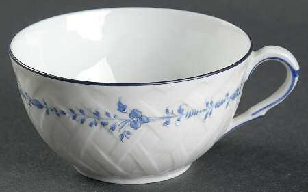 Hortense Blue (Blue Trim) Flat Cup