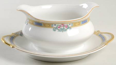 Lafayette Georgian Gravy Boat with Attached Underplate
