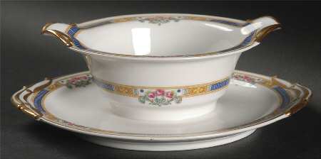 Lafayette Georgian Gravy Boat with Attached Underplate