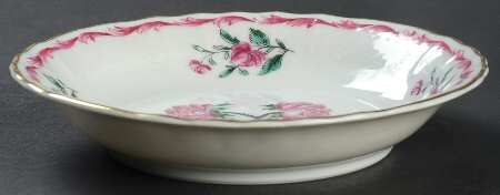Les Deux Roses Fruit/Dessert (Sauce) Bowl