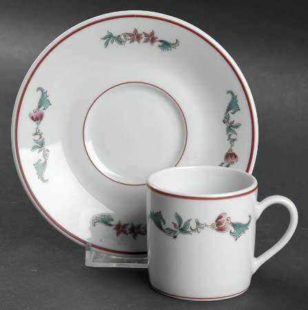 Lhassa Flat Demitasse Cup & Saucer Set