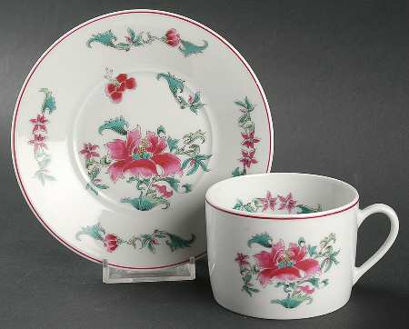 Lhassa Flat Cup & Saucer Set by Bernardaud