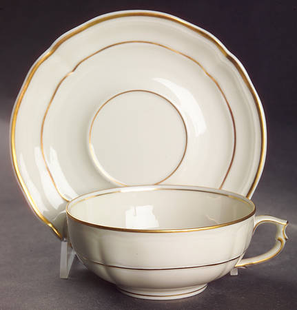 Louis XV Flat Cup & Saucer Set