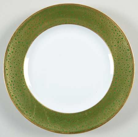 Louvre Green Bread & Butter Plate