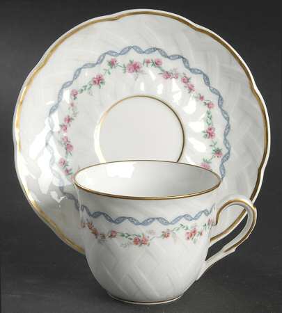 Louisiane Flat Demitasse Cup & Saucer Set