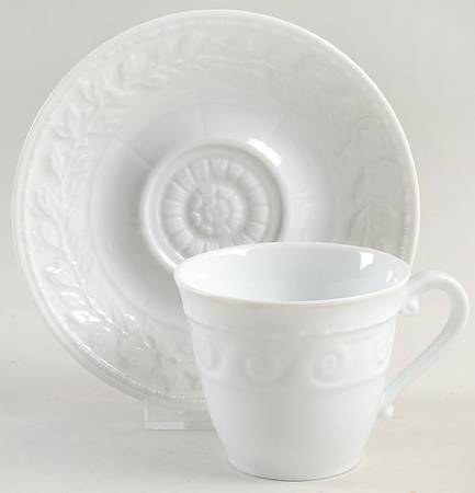 Louvre Flat Cup & Saucer Set