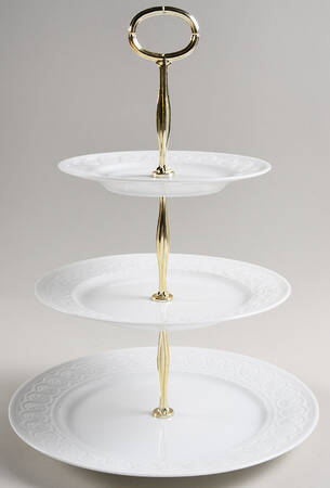 Louvre 13 7/8"-14 1/4" 3-Tiered Serving Tray(DP,SP,BB) HC