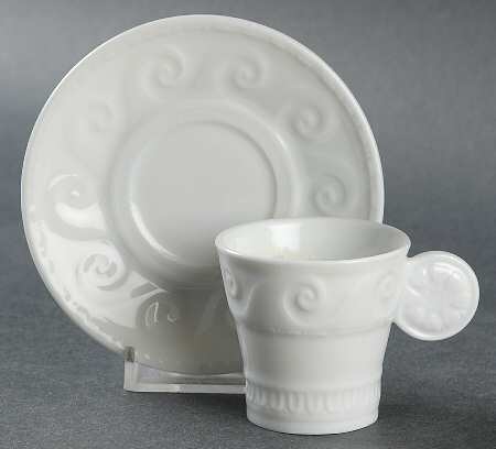 Louvre Espresso Cup and Saucer Set