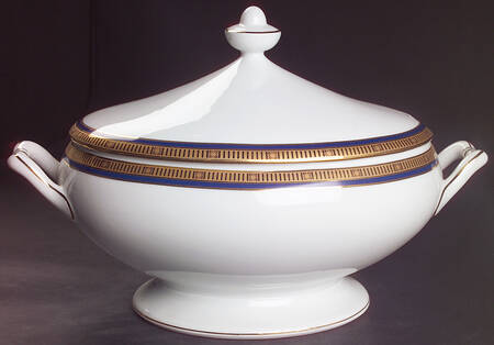 Madison Blue Oval Tureen & Lid