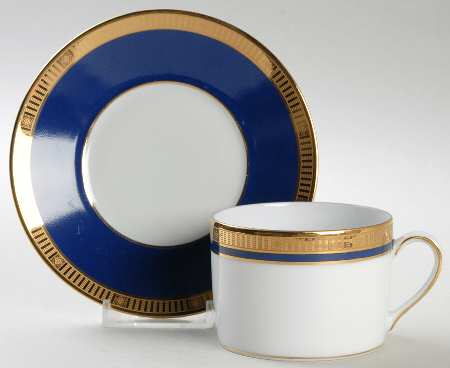 Madison Blue Flat Cup & Saucer Set