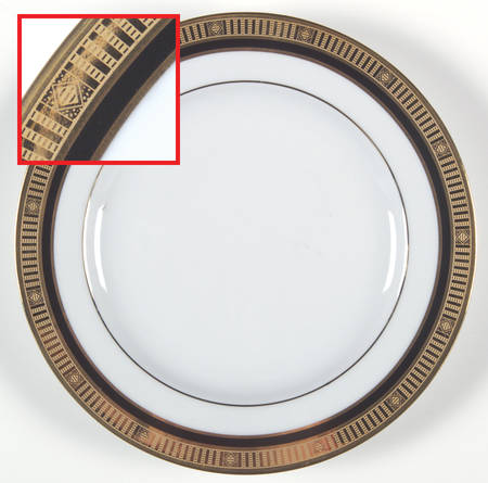 Madison Black Bread & Butter Plate