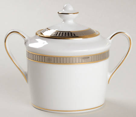 Madison Platinum Sugar Bowl & Lid