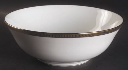 Madison Platinum 10" Large Salad Serving Bowl