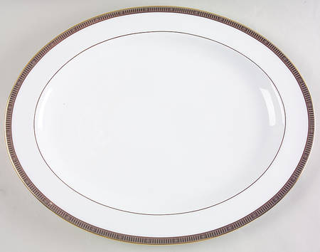 Madison Platinum 15" Oval Serving Platter