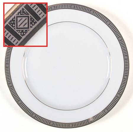 Madison Platinum Salad Plate