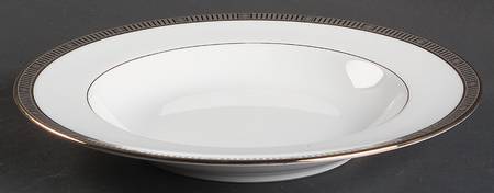 Madison Platinum Rim Soup Bowl