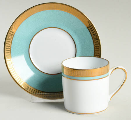 Madison Jade Flat Demitasse Cup & Saucer Set