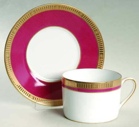 Madison Red Flat Cup & Saucer Set