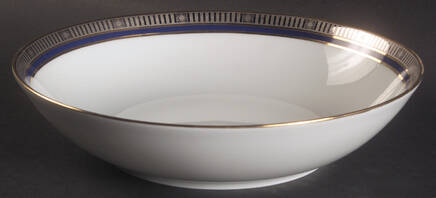 Madison Platinum Blue Coupe Soup Bowl