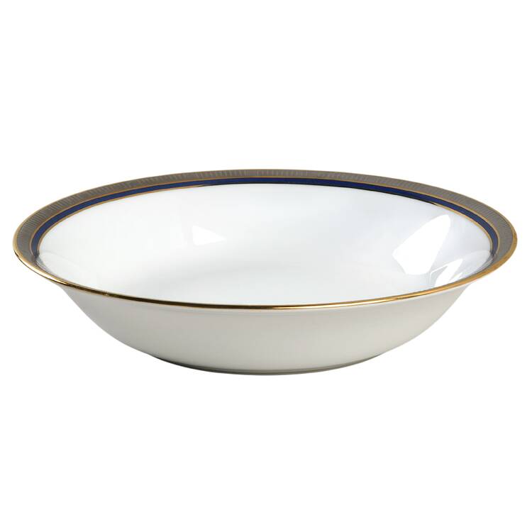 Madison Platinum Blue 9" Round Vegetable Bowl