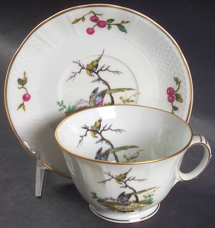 Mennecy Footed Cup & Saucer Set