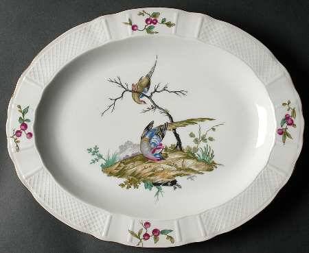 Mennecy 13" Oval Serving Platter by Bernardaud