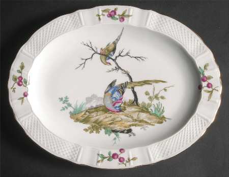 Mennecy 11" Oval Serving Platter by Bernardaud