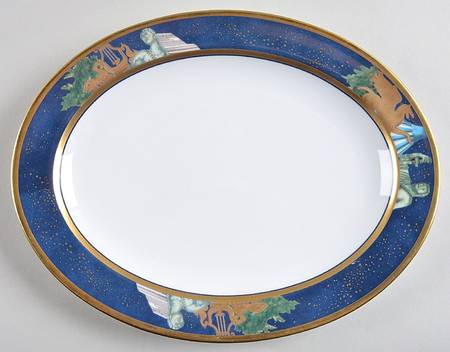 Metropoles 11" Oval Serving Platter