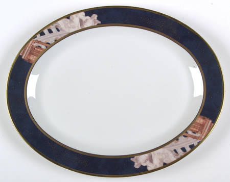 Metropoles 15" Oval Serving Platter