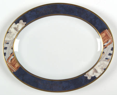 Metropoles 13" Oval Serving Platter