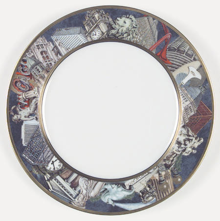 Metropoles Dinner Plate by Bernardaud