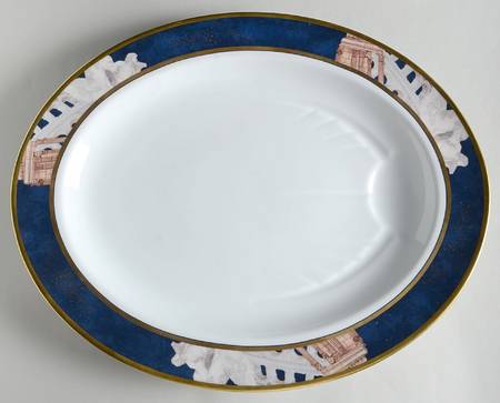 Metropoles 17" Oval Serving Platter