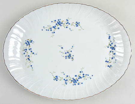 Myosotis 17" Oval Serving Platter