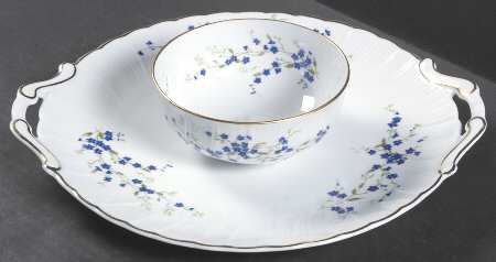 Myosotis 1 Piece Chip & Dip by Bernardaud