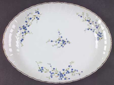 Myosotis 13" Oval Serving Platter